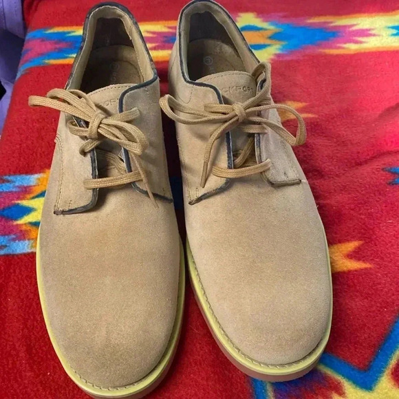 Rockport Other - Rockport Tan Leather Suede Tie Shoes Size 12